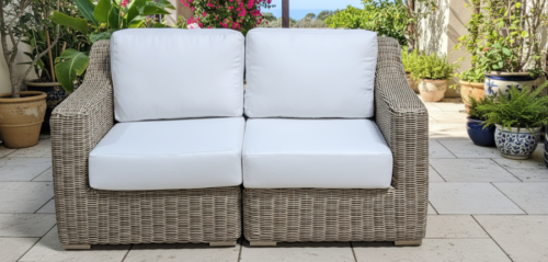 Santa Fe Loveseat in garden